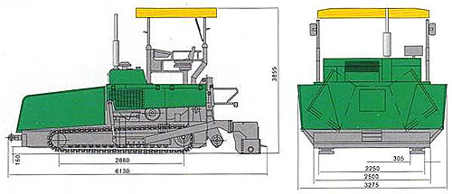 Асфальтоукладчик XCMG RP1255